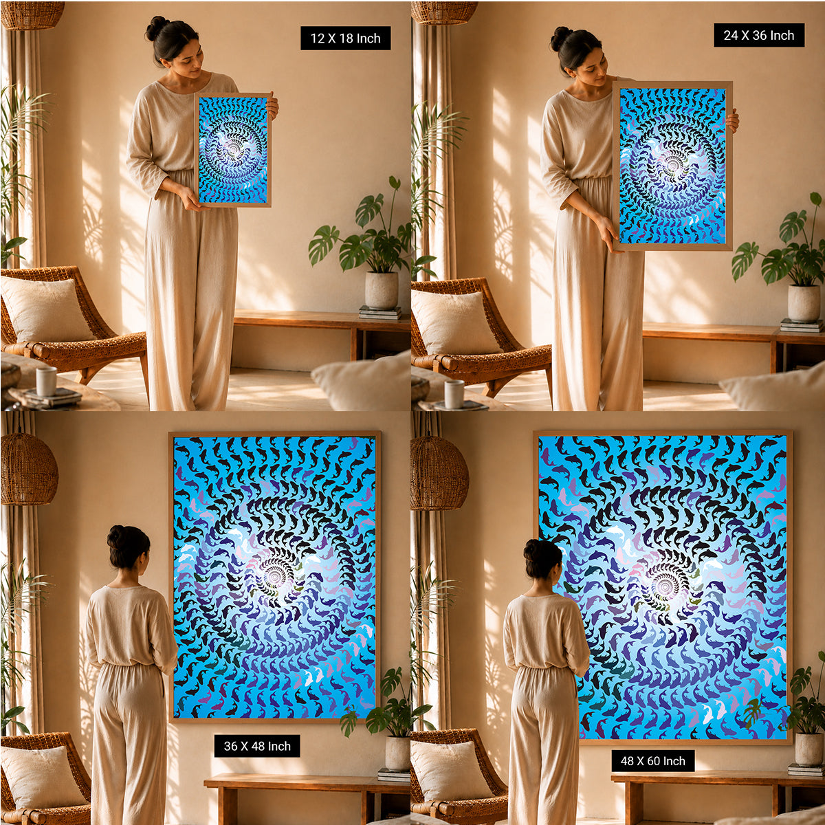 calming artwork for contemporary interior styling