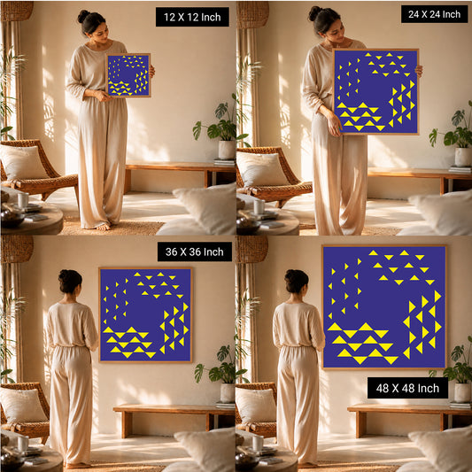therapeutic canvas painting for anxiety relief and stress free living spaces