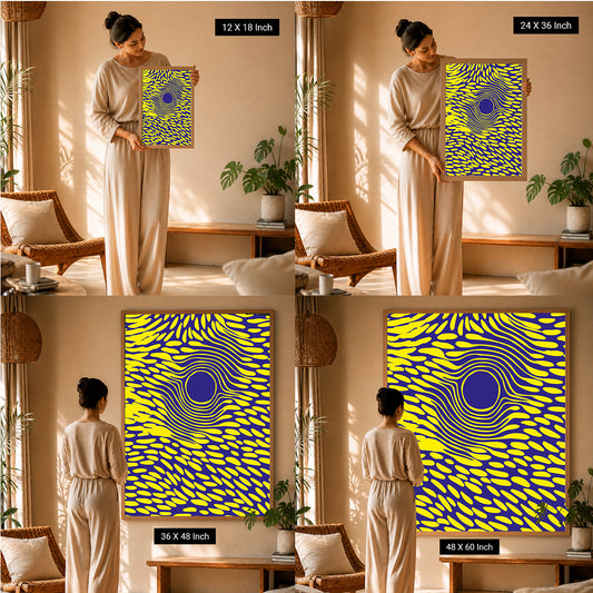 yoga inspired wall art for wellness spaces