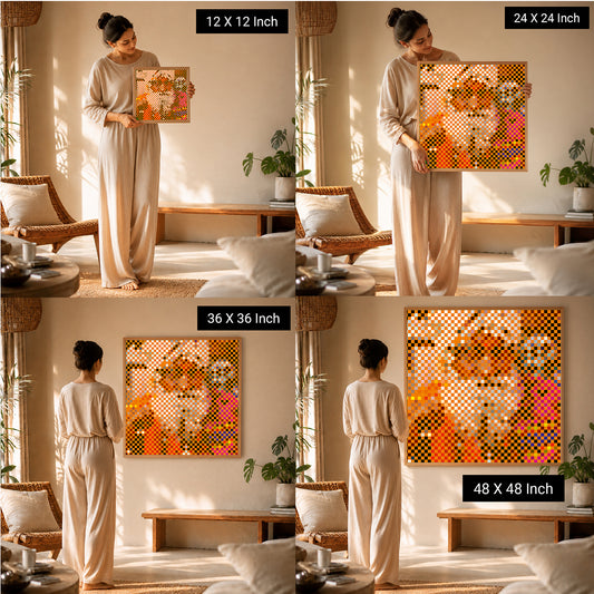 soothing spiritual wall painting for peaceful meditation spaces
