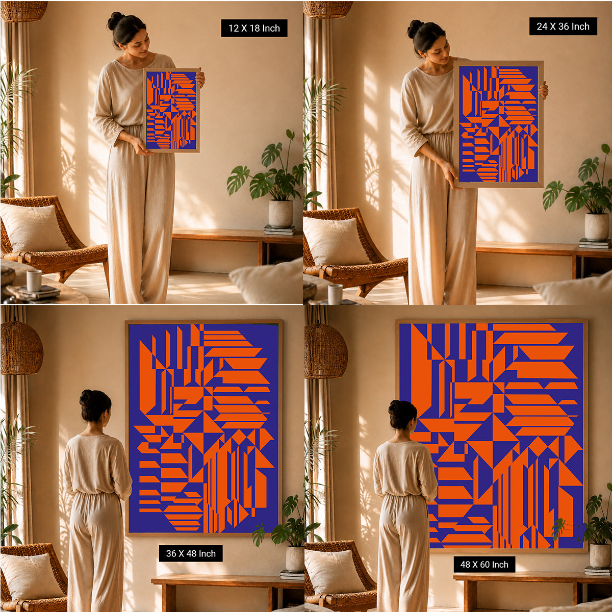 elegant canvas art for peaceful home decoration
