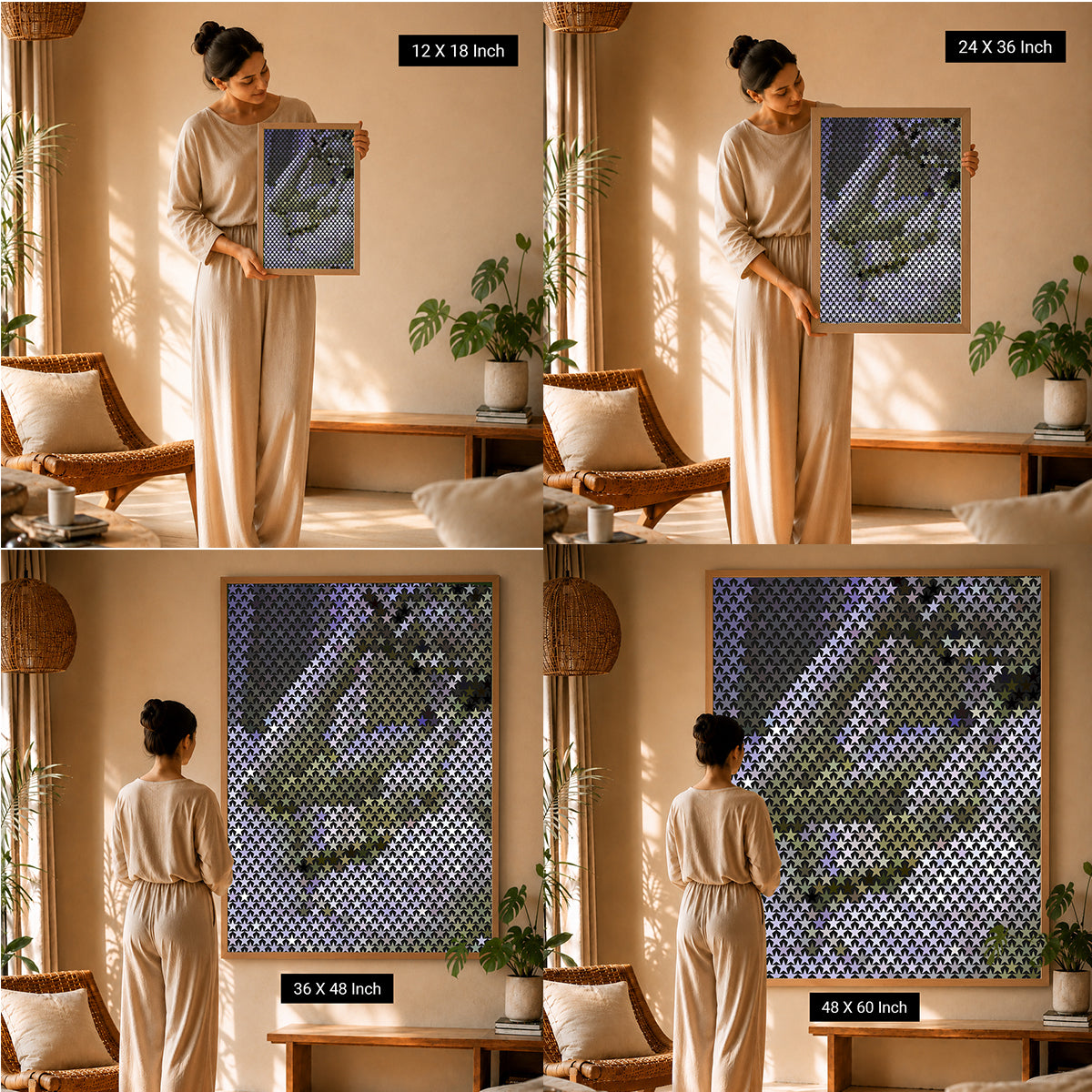 handcrafted calming art for wellness homes