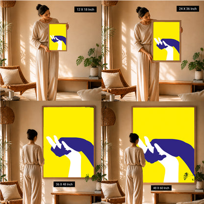 Positive energy abstract wall decor