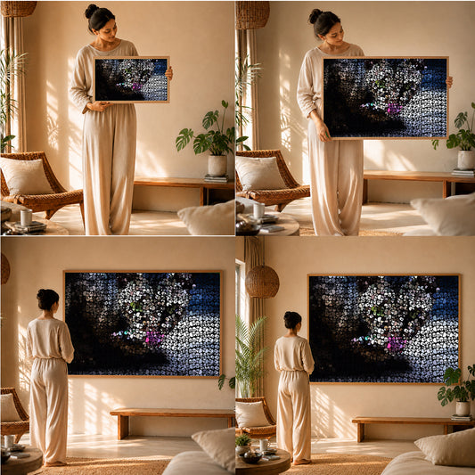 meditation inspired artwork for modern home decoration
