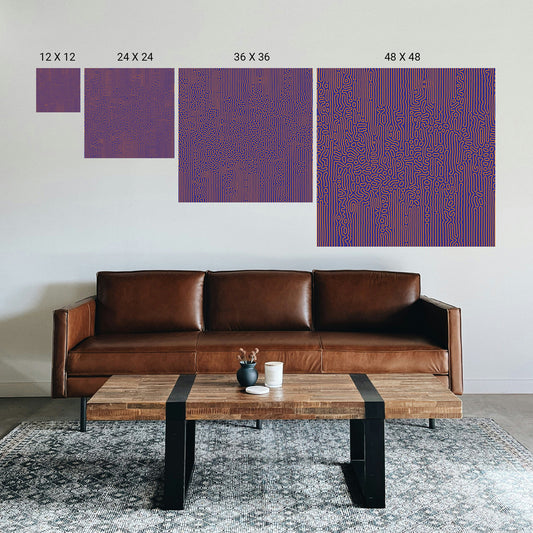 Optical illusion print for focus improvement in workspace environment