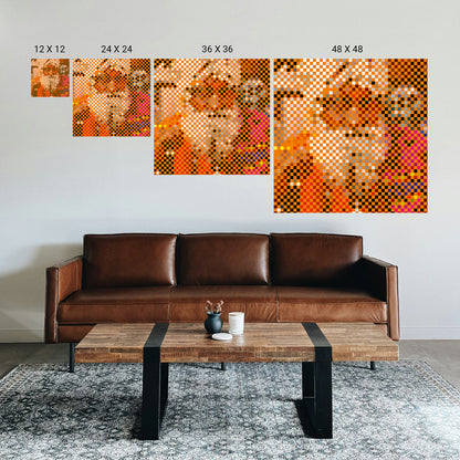 Illusion art design for calming and focused space