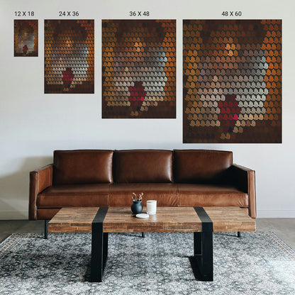 Before‑and‑after clinic room comparison highlighting the impact of therapeutic wall art.