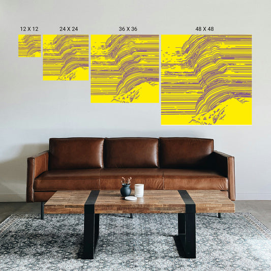 Therapeutic art print for reducing stress in office decor