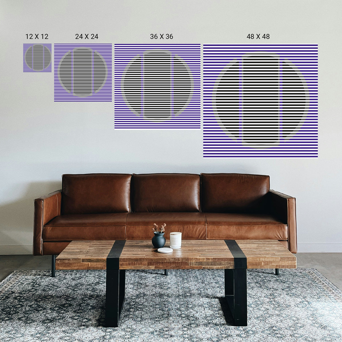 Therapeutic wall art for creating calm and peaceful atmosphere