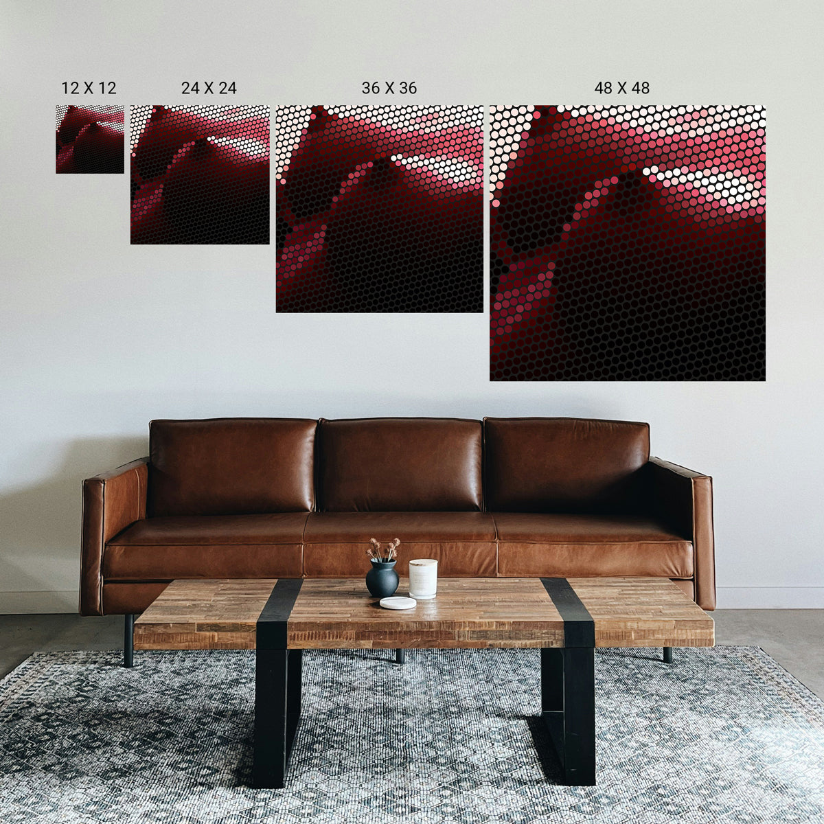 Illusion pattern artwork for relaxation and focus