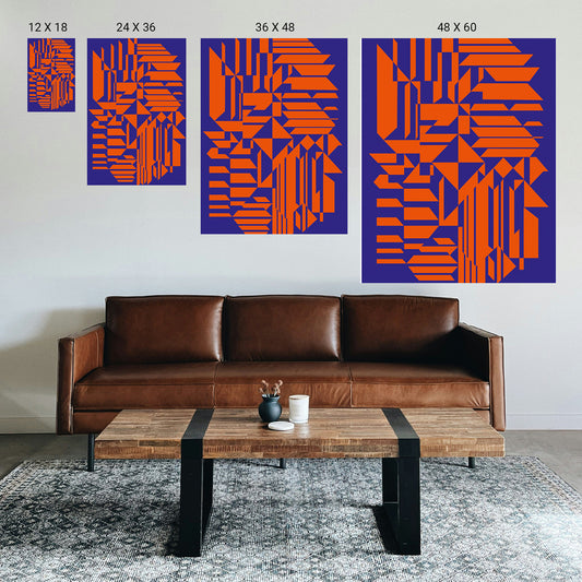 Optical illusion artwork for stress-free living