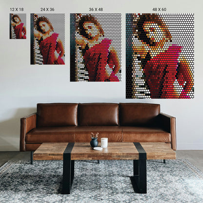 Optical illusion decor for stress reduction