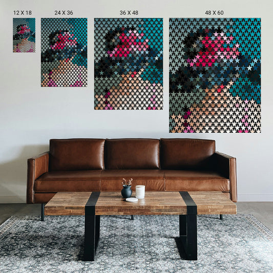 Therapeutic art print for focus and relaxation