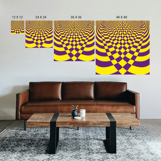Therapeutic illusion artwork for stress-free home interior