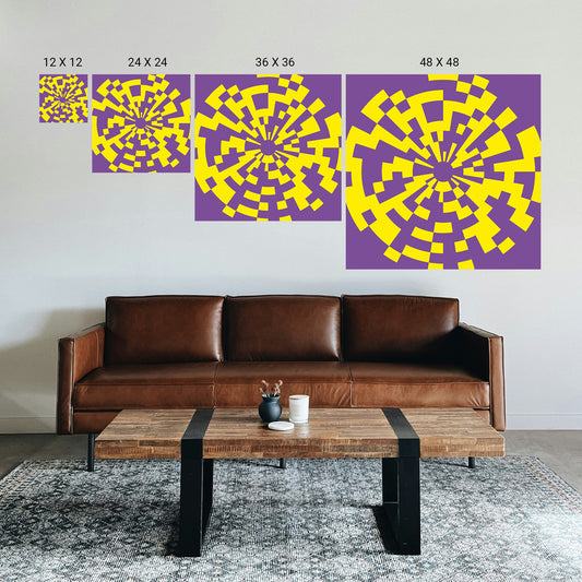 Therapeutic illusion decor for emotional healing space