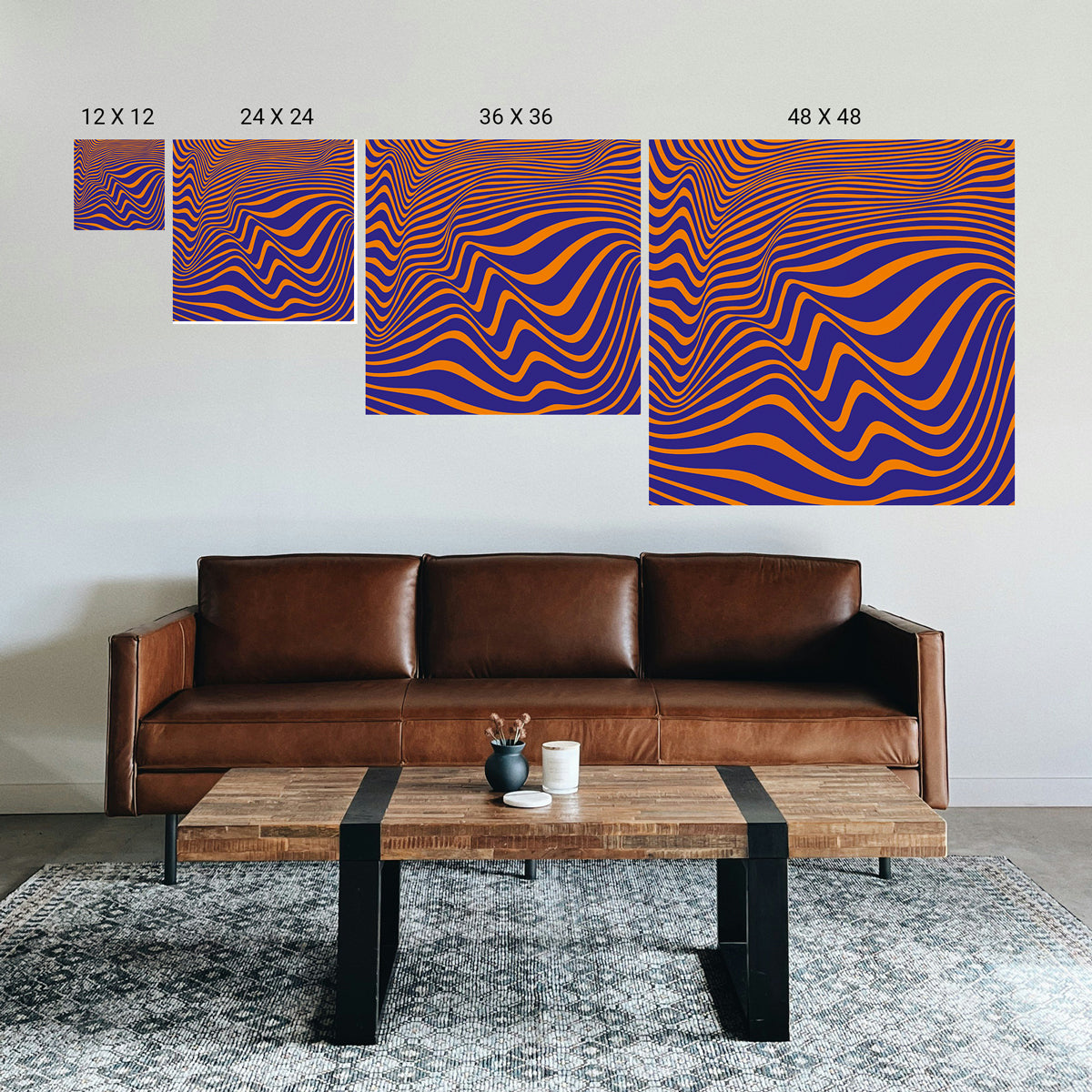 Stress relief wall art for bedroom and office spaces