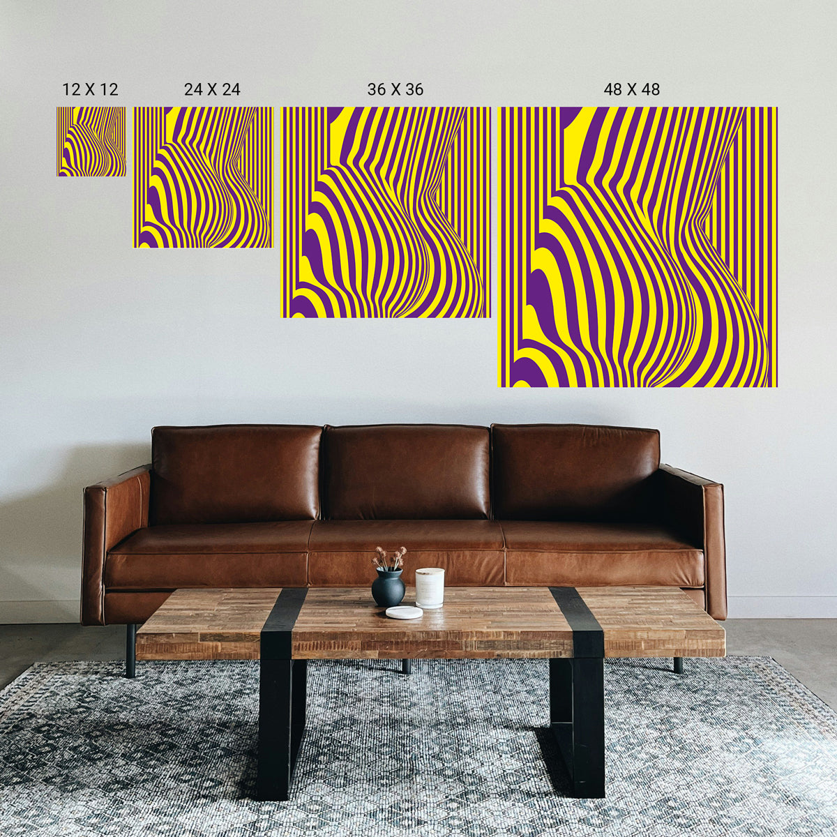 Illusion artwork for calming and relaxing visual effect