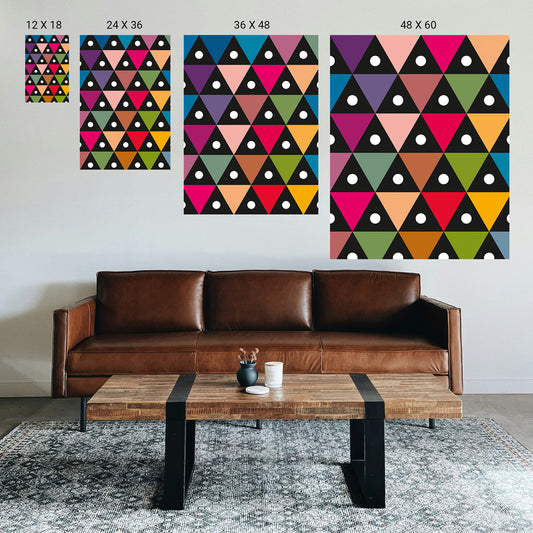 Abstract illusion art for emotional balance