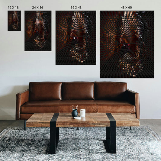 Calming illusion artwork for stress-free bedroom decor