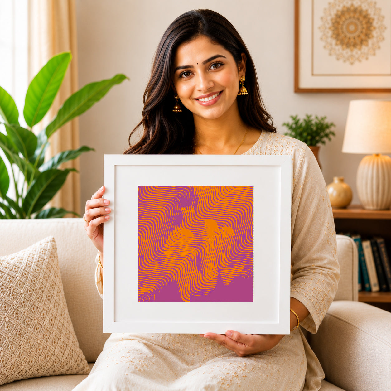 Gentle ombre abstract for mindfulness decor.