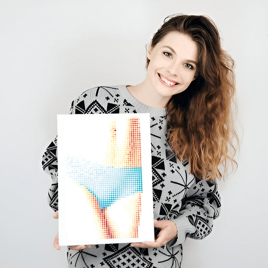 Divine Creation – Minimalist Feminine Figure Artwork | Paper, Canvas, Unframed & Ready-to-Hang