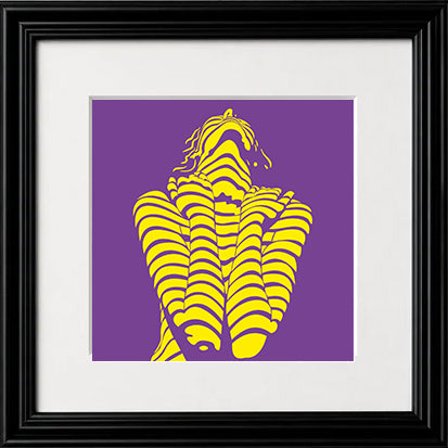 Serenade in Motion – Abstract Female Form & Flow Framed Fine Art Print