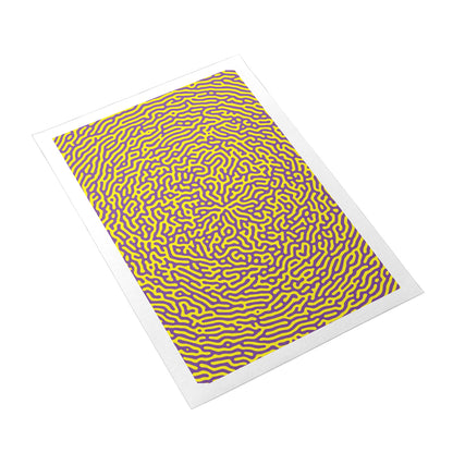 Stress relief optical illusion print for modern interiors