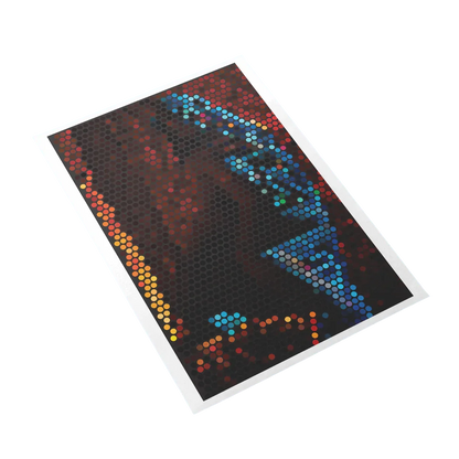 Colorful LED strip on a black background