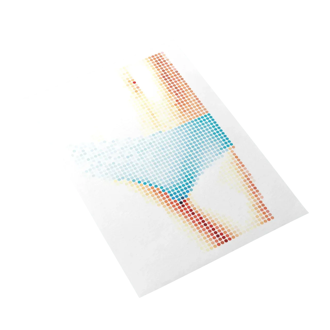 Color swatch with a gradient of red, orange, yellow, green, blue, and purple on a white background