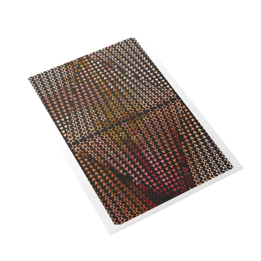 Rectangular mat with a checkered pattern on a white background