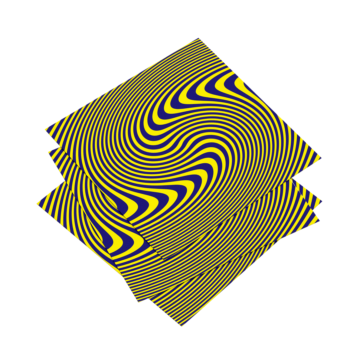 Optical illusion wall decor for focus and productivity boost