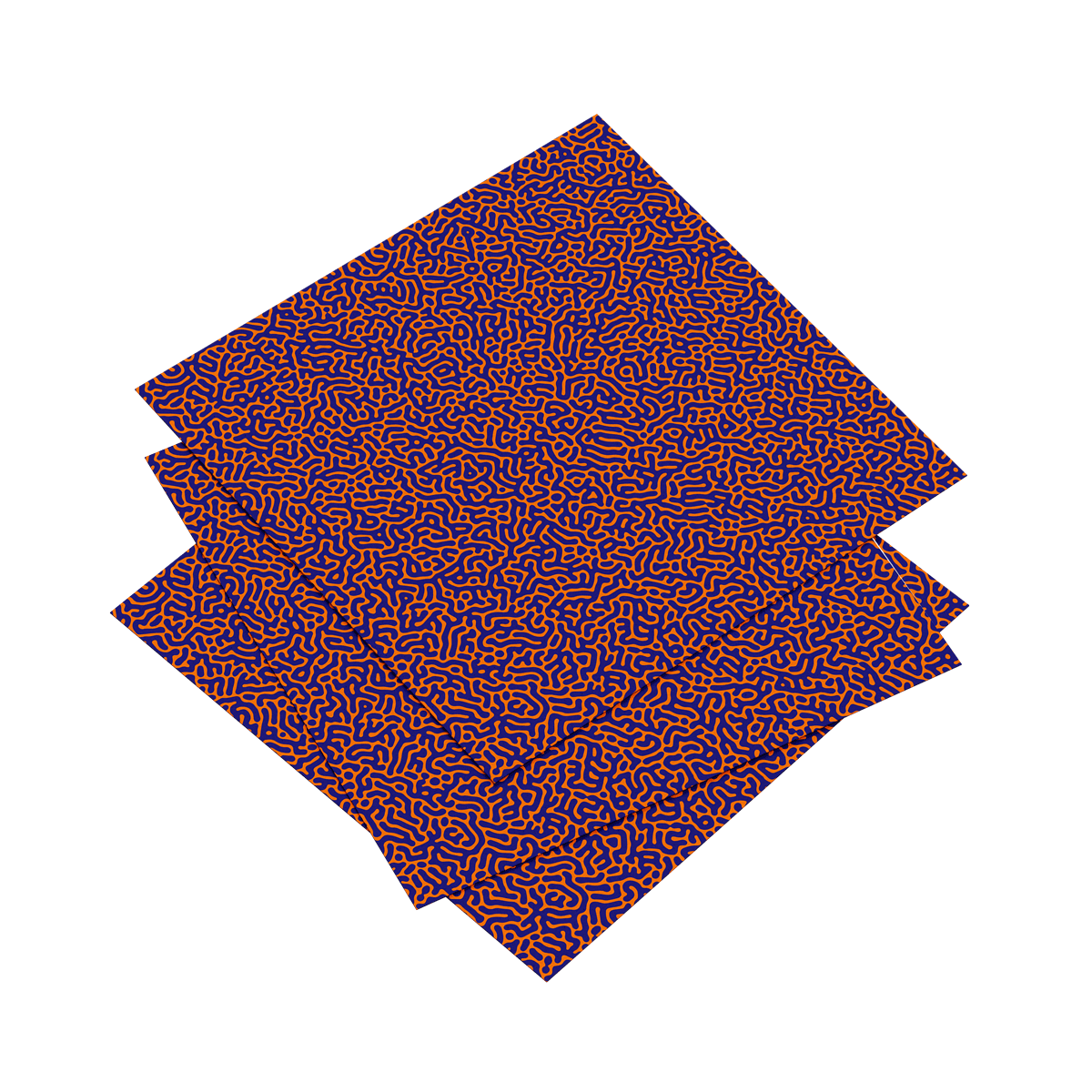 Relaxation-focused illusion art print for peaceful home interior