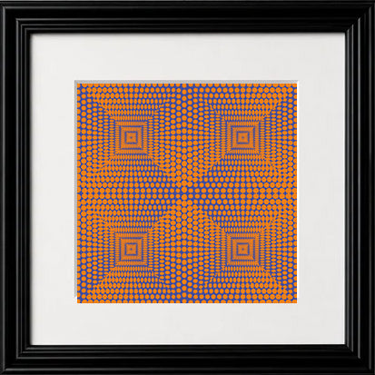 Modern psychology clinic interior showing Mind's Eye visual art