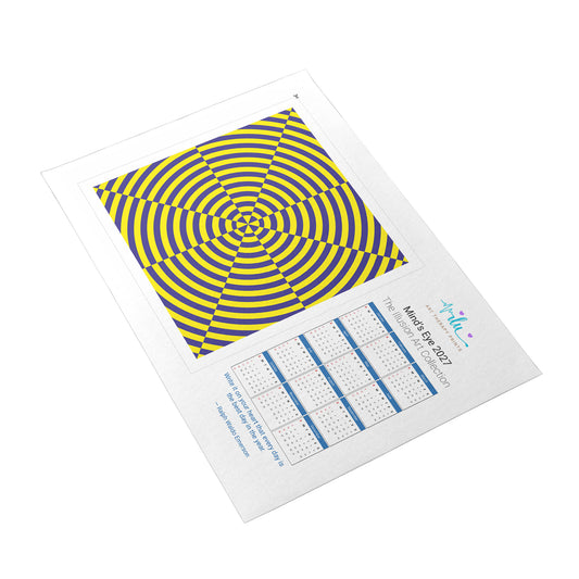 Affordable 2027 Calendar Poster – Reusable Cut & Frame Illusion Wall Decor - Ilu Art Therapy