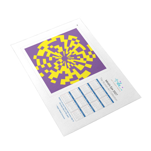 Sustainable 2-in-1 2027 Calendar Poster – Simply Cut & Frame the Artwork - Ilu Art Therapy