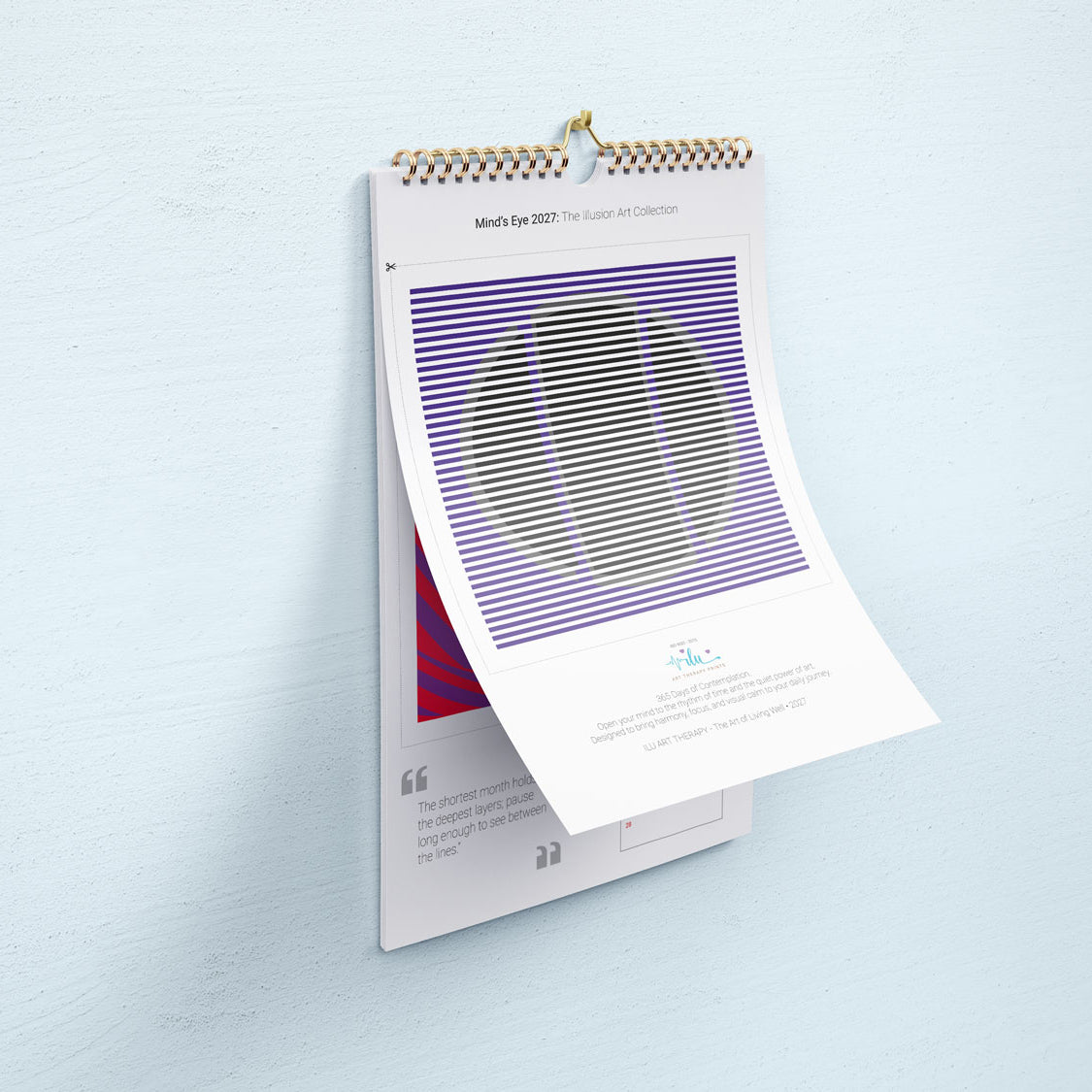 Transform Your Environment with the Mind's Eye 2027 Illusion Art Calendar: 13 Enchanting Prints for Daily Motivation - Ilu Art Therapy