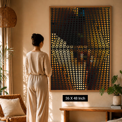 Abstract archway depth poster created for rapid panic relief