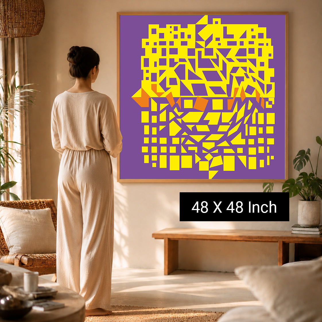 Abstract botanical vein poster created for panic attack relief