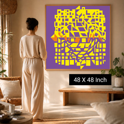 Abstract botanical vein poster created for panic attack relief