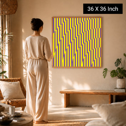 Abstract floral petal lines print for holistic wellness hubs