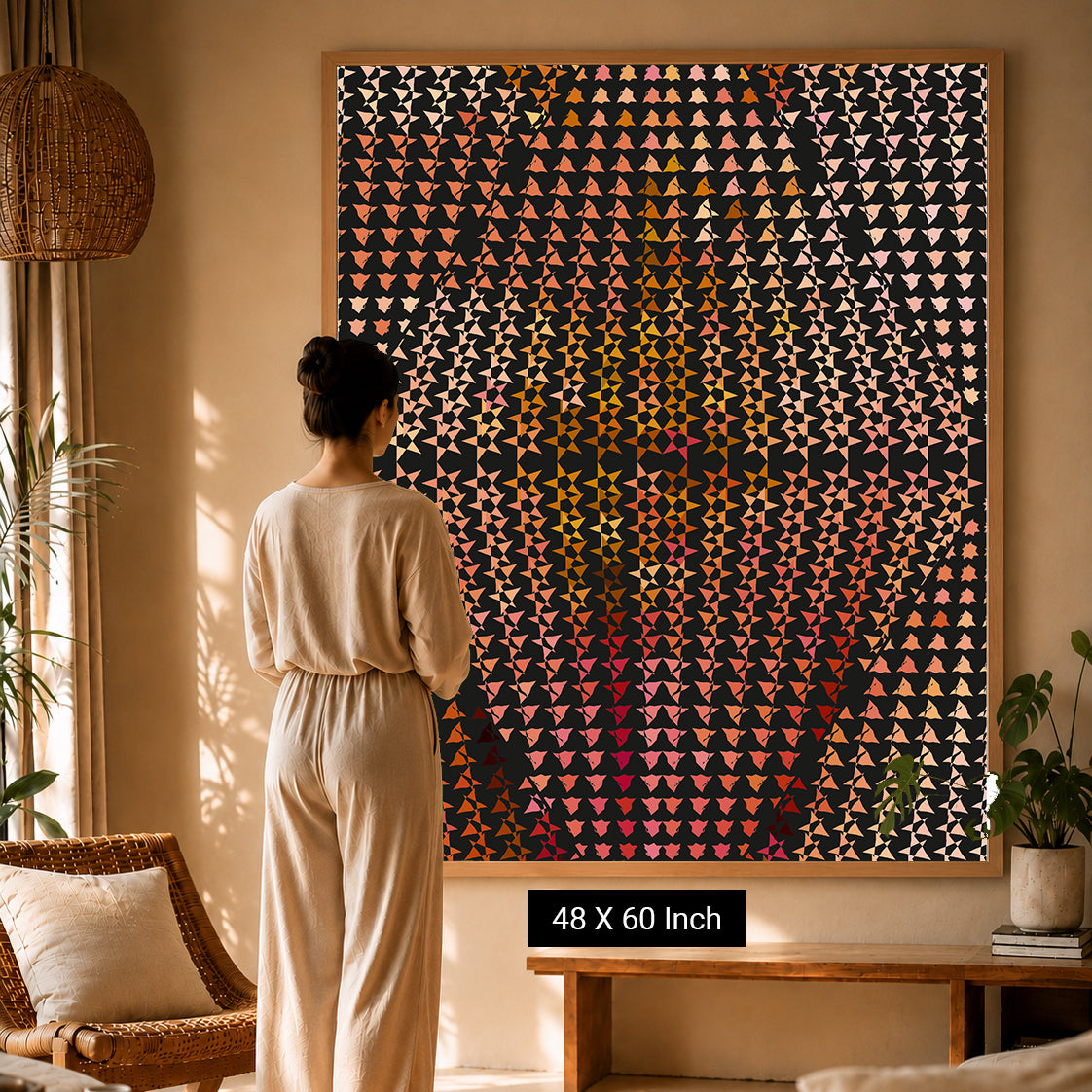 Abstract nature wave canvas print for stress-free interior setup