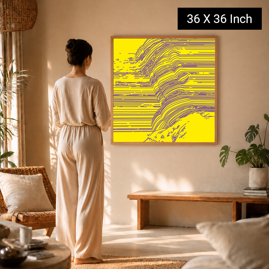 Abstract pastel mist print for sensory calming room setup