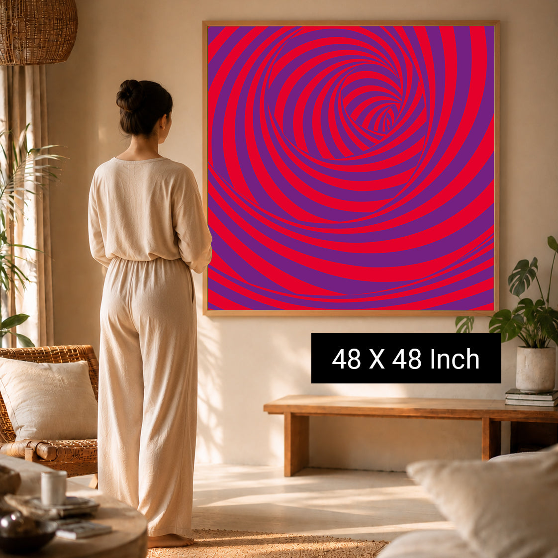 Abstract peaceful energy print featuring soft blurred gradients