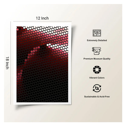 Abstract plaster waves poster created for rapid panic relief