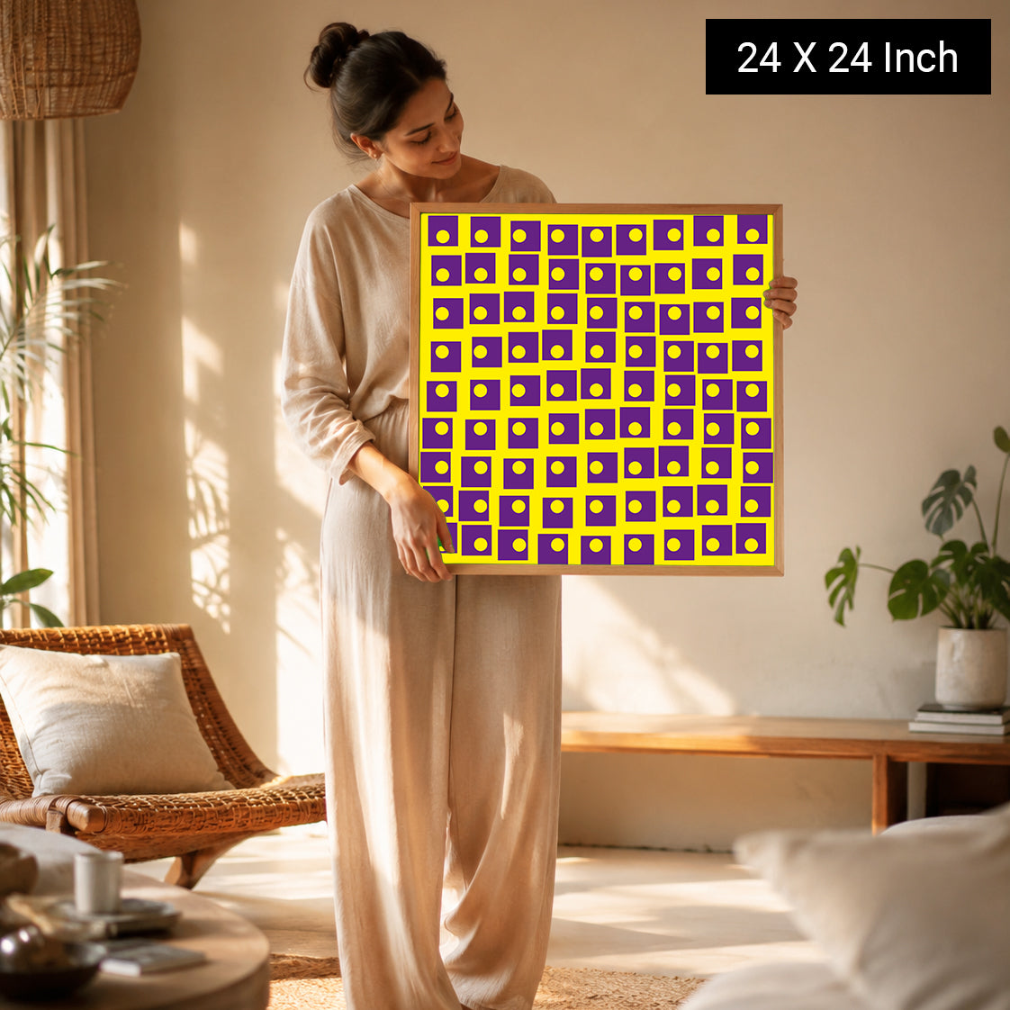 Abstract tunnel effect wall art for deep mindfulness immersion