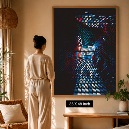 Archival fade-resistant visual illusion canvas for longevity
