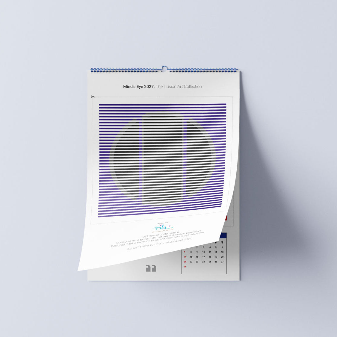 Transform Your Environment with the Mind's Eye 2027 Illusion Art Calendar: 13 Enchanting Prints for Daily Motivation - Ilu Art Therapy