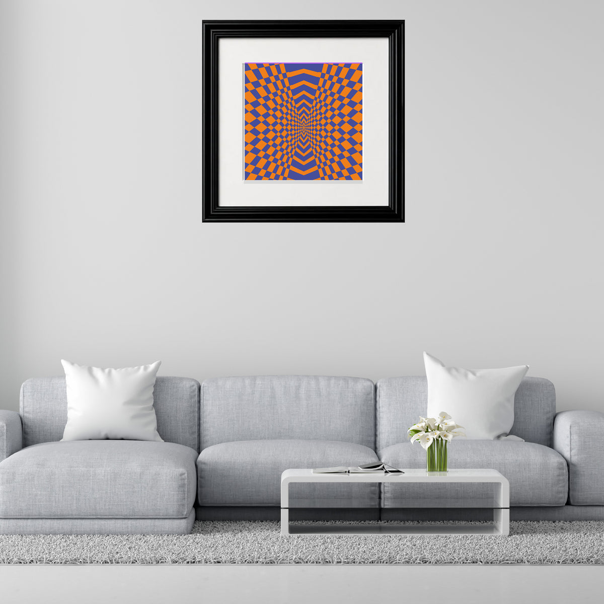 Calming water flow poster created for rapid panic relief