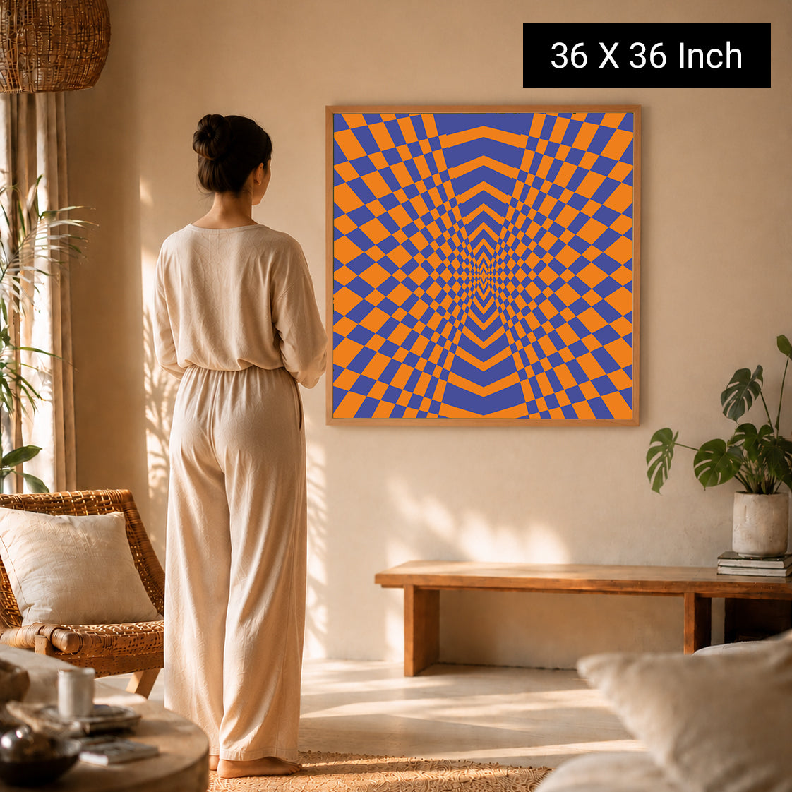 Calming water vortex canvas print for guided stress reduction