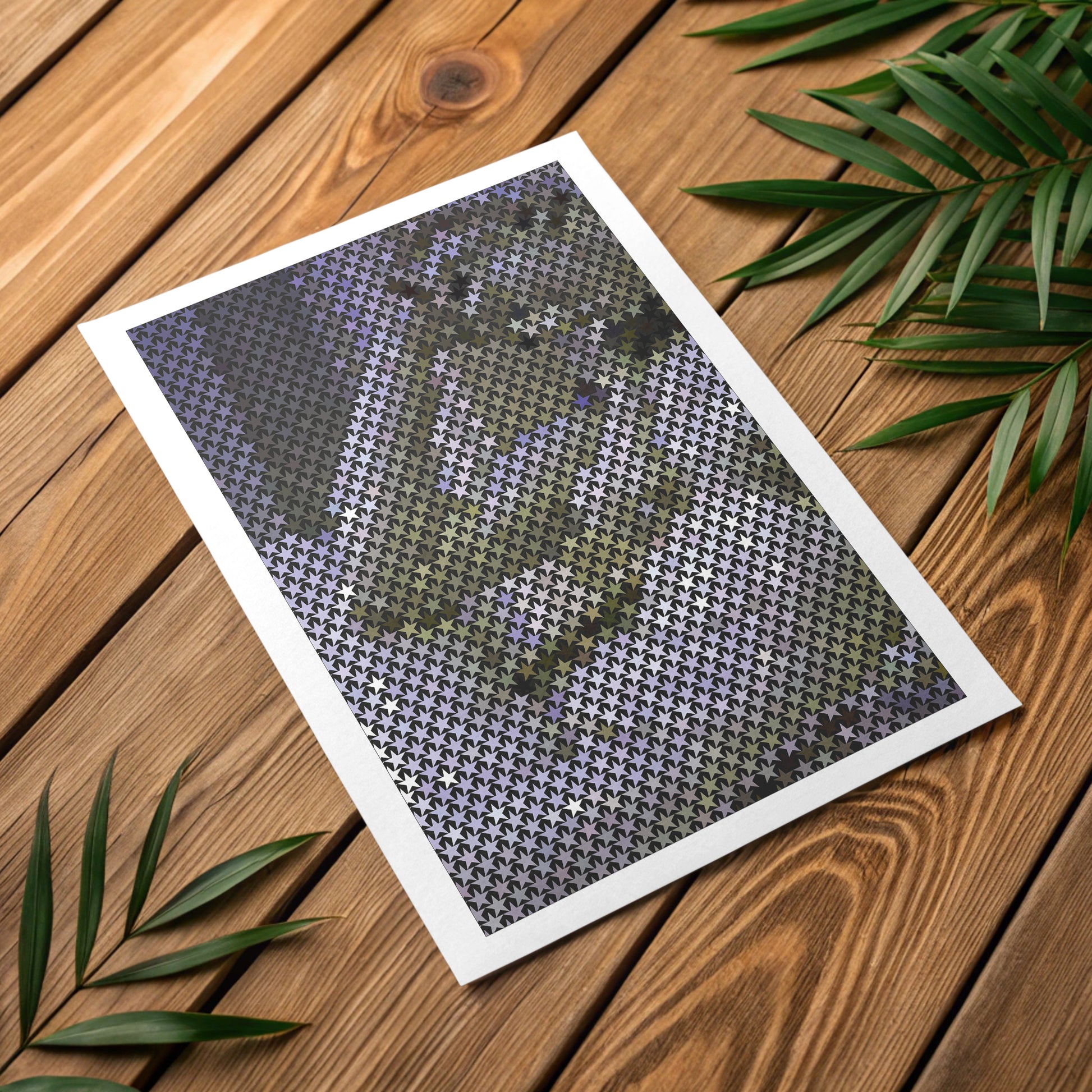 Calming monochrome gradient poster for clean minimalist spaces